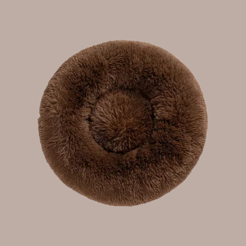 Flauschiges Donut – Haustierbett