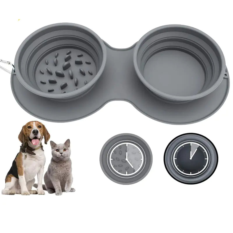 Anti-gulping bowl for pets