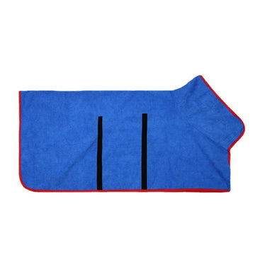 Quick-drying microfiber pet bathrobe