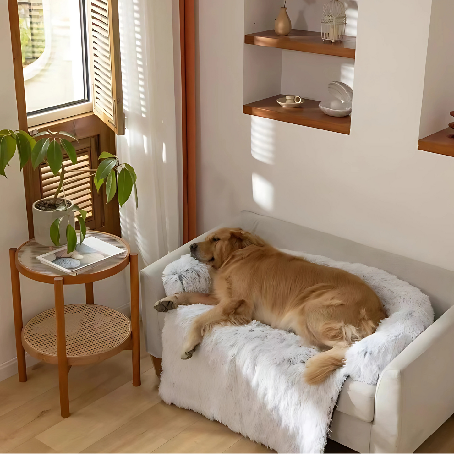 Pfotenwolke - 2-in-1 Hundebett mit Couchschutz