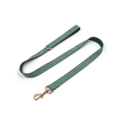 Cord’n’Go – Grünes Hunde-Set aus Cord mit Leine, Geschirr & Beutelspender