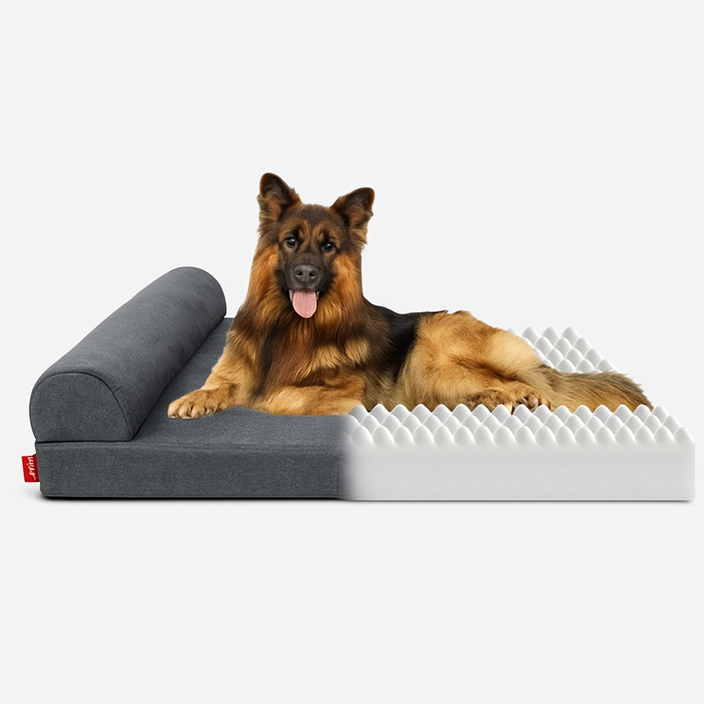Wasserdichtes Hundebett mit Memory-Schaum – Abnehmbar & Waschbar