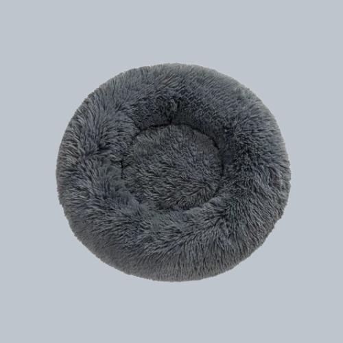 Flauschiges Donut – Haustierbett
