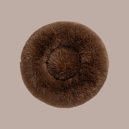 Flauschiges Donut – Haustierbett