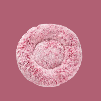 Flauschiges Donut – Haustierbett