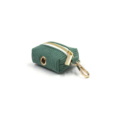 Cord’n’Go – Grünes Hunde-Set aus Cord mit Leine, Geschirr & Beutelspender