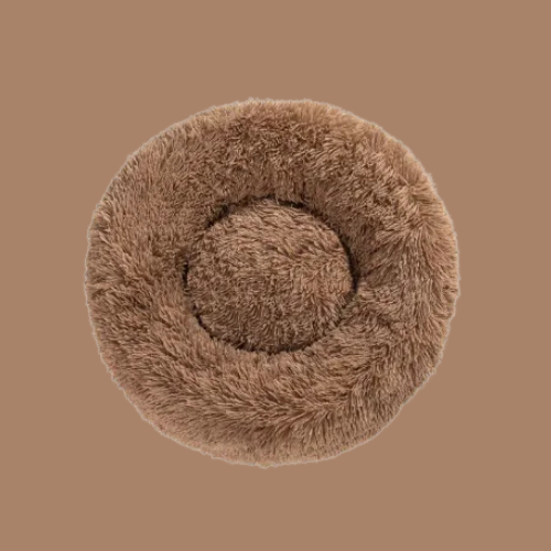 Flauschiges Donut – Haustierbett