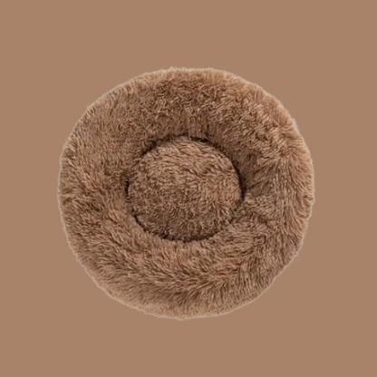 Flauschiges Donut – Haustierbett
