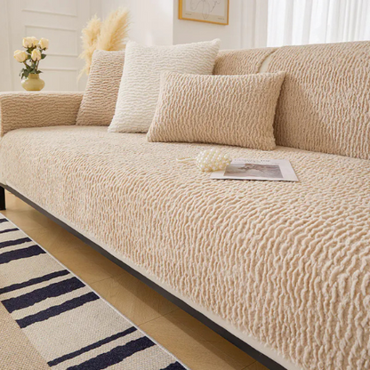 Stylische Lammfell Sofa-Schonbezüge