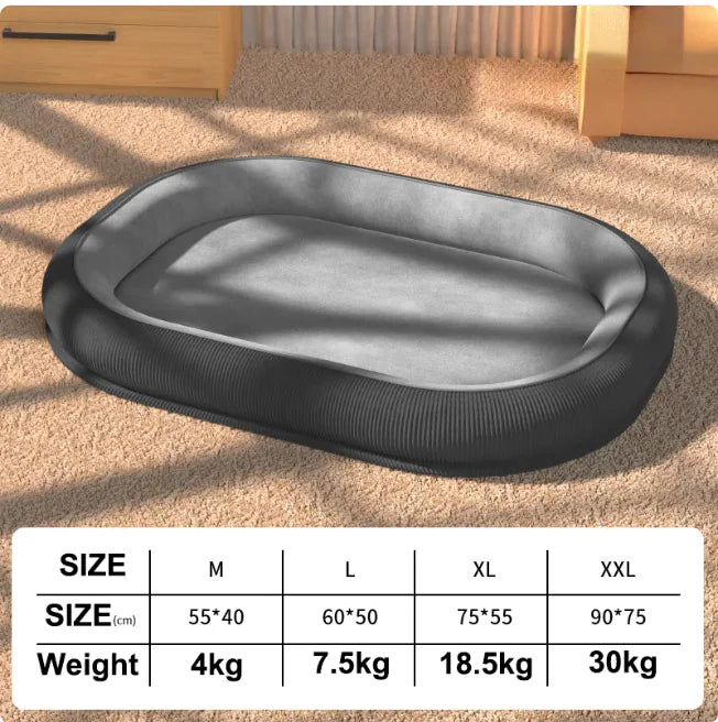 Ganzjahres-Hundebett mit Waschbarem Kissen – Extra Weich & Pflegeleicht