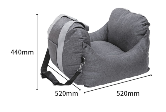 Car dog bed for the passenger seat – Comfortable travel for small dogs