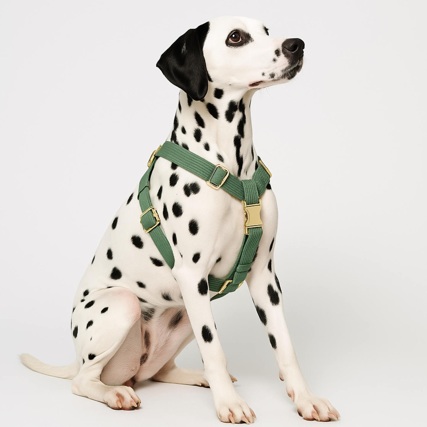 Cord’n’Go – Grünes Hunde-Set aus Cord mit Leine, Geschirr & Beutelspender
