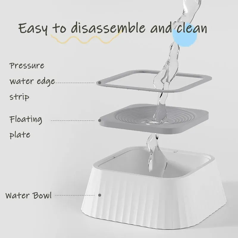 Floating water bowl for pets – clean drinking, less spilling
