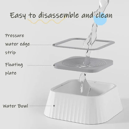 Floating water bowl for pets – clean drinking, less spilling