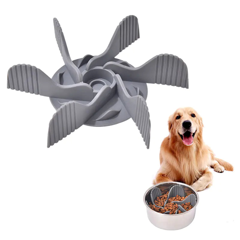 Suction Cup Silicone Anti-Gulping Bowl for Pets