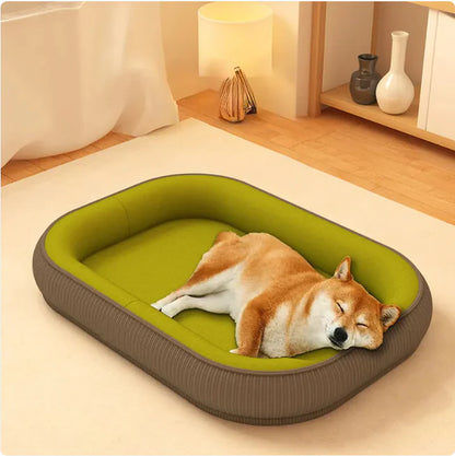 Ganzjahres-Hundebett mit Waschbarem Kissen – Extra Weich & Pflegeleicht