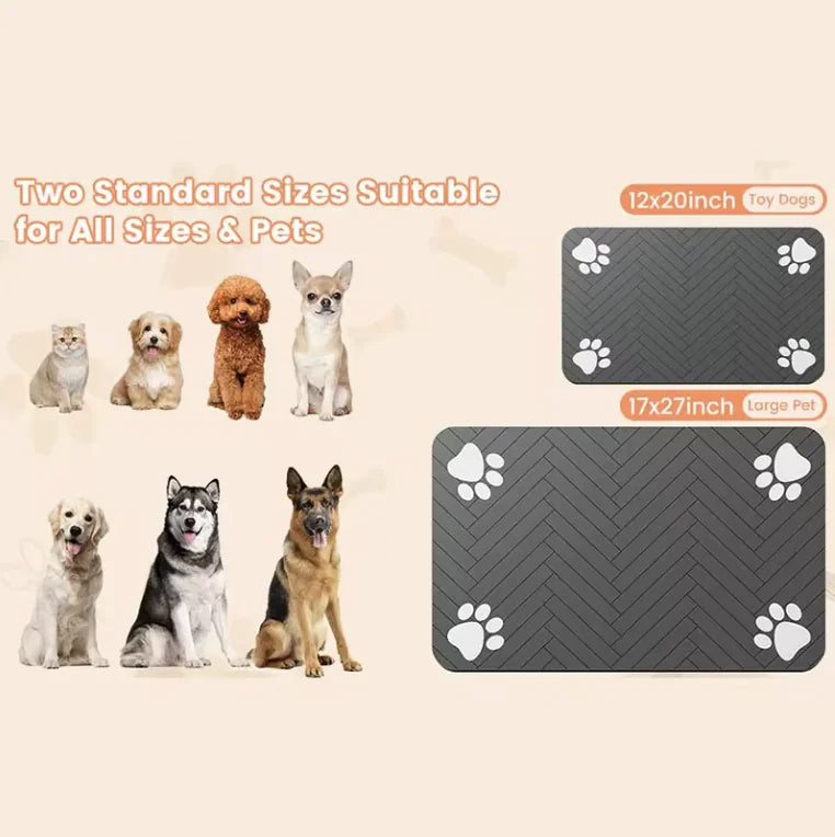 Pet feeding mat