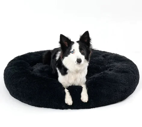 Flauschiges Donut – Haustierbett