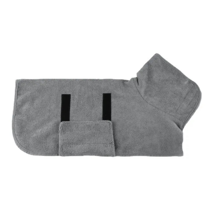 Quick-drying microfiber pet bathrobe